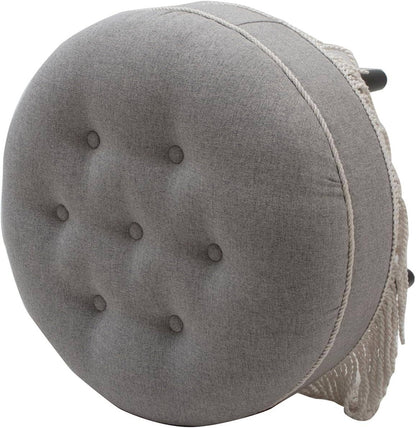 Yolanda 24" Round Upholstered Accent Ottoman
