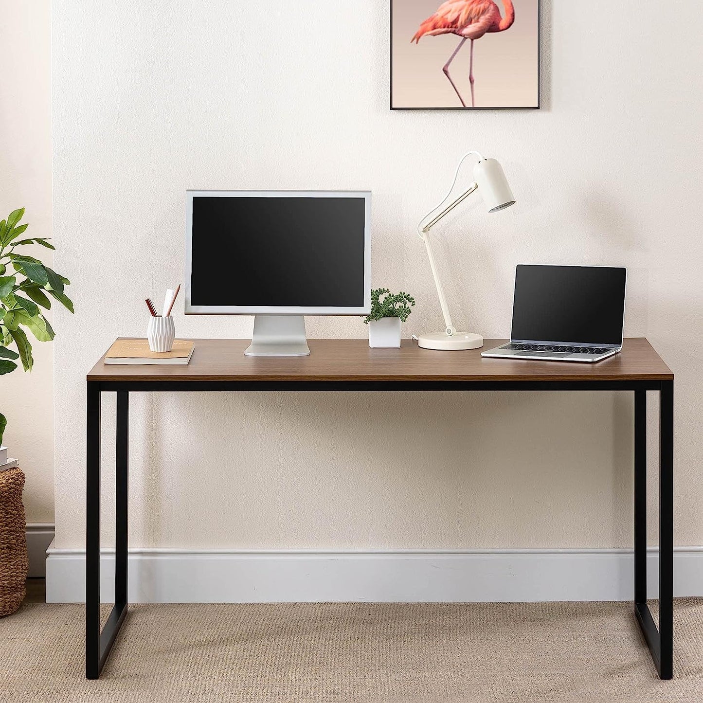 Easy Assembly Black Frame Office Desk