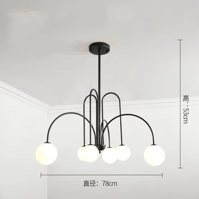 Modern Led Pendant Lamps Nordic Glass Minimalist Hanging Lighting Fixture Dining Living Bedroom Indoor Decor Suspension Lights