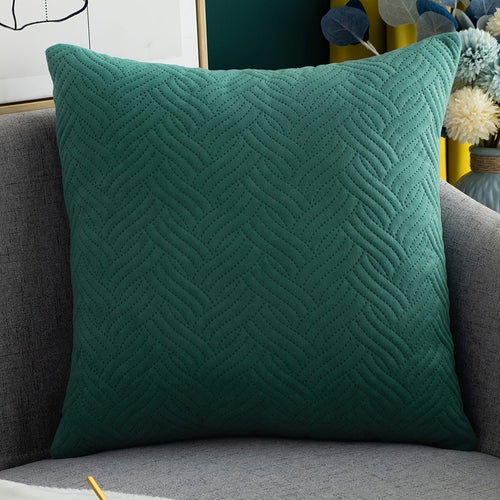 Velvet Square Cushion Cover  Soft Luxurious Plush Decor