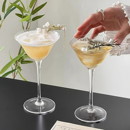 Multiple Packs of Wide-Mouth Glasses, Creative Cocktail Glasses,