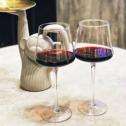 Elegant Crystal Clear Wine Glass Set LeadFree and Handcrafted