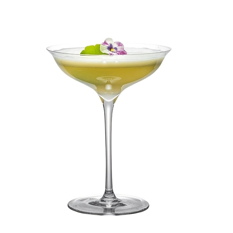 Shallow Dish Martini Glasses – Set of 1/2 | Wide Mouth Cocktail &