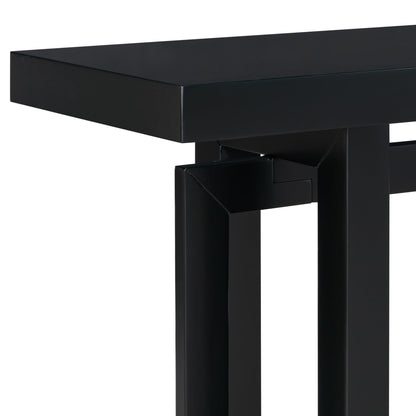 Contemporary Console Table with Wood Top, Extra Long Entryway Table