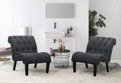 Button Tufted Slipper Chair for Any Room