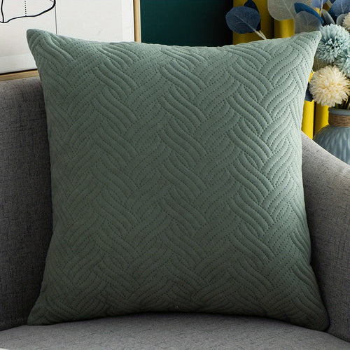 Velvet Square Cushion Cover  Soft Luxurious Plush Decor