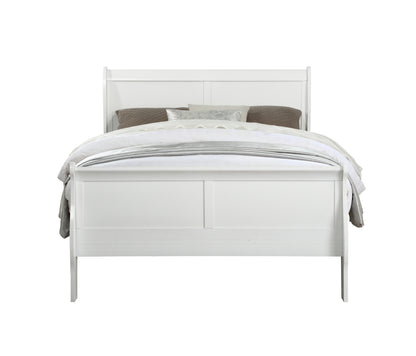 Louis Philippe White Finish Twin Bed