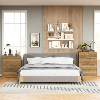 Modern Rustic Brown 5-Drawer Dresser