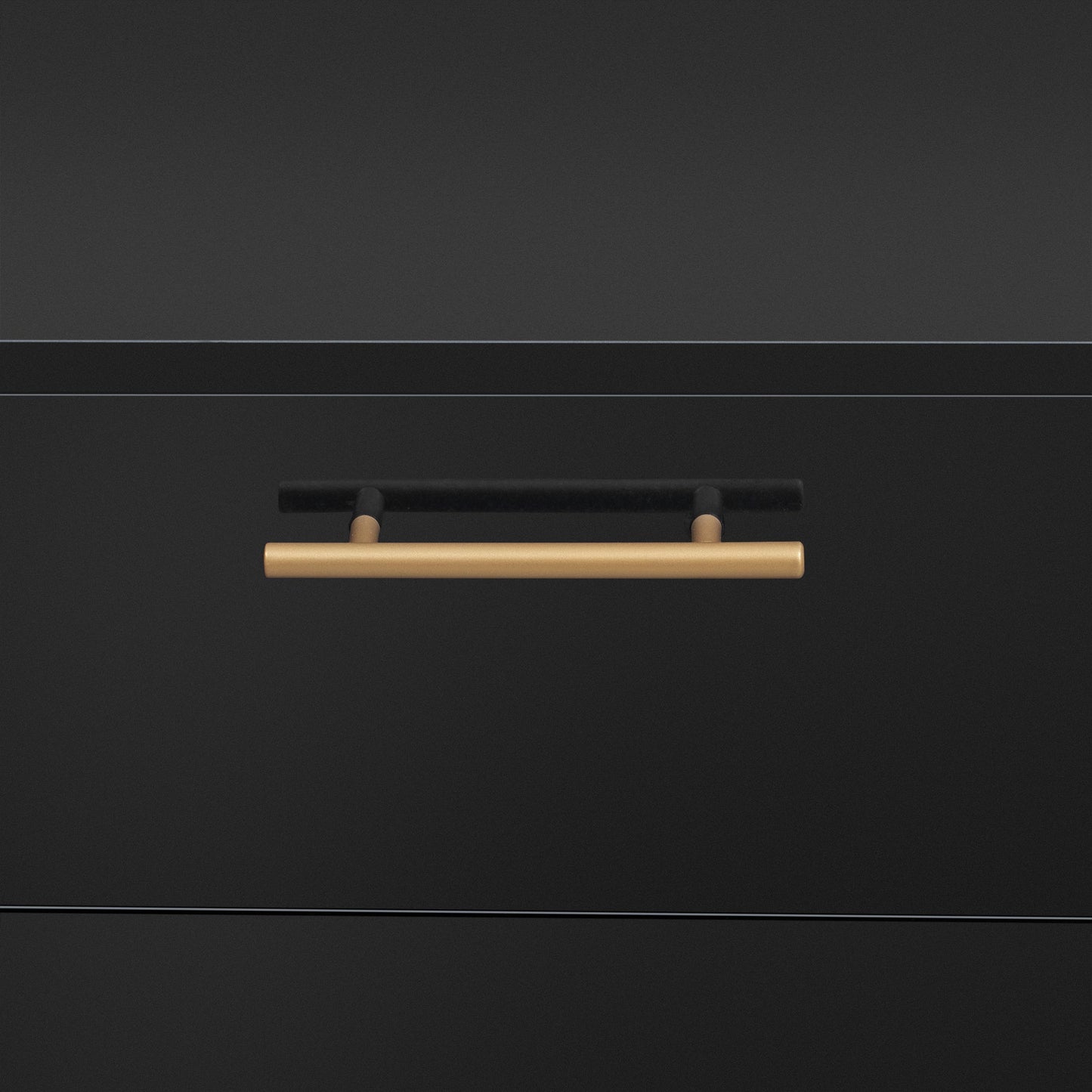 Wooden Storage Cabinet with Drawers and Industrial Steel Pipe Table Legs