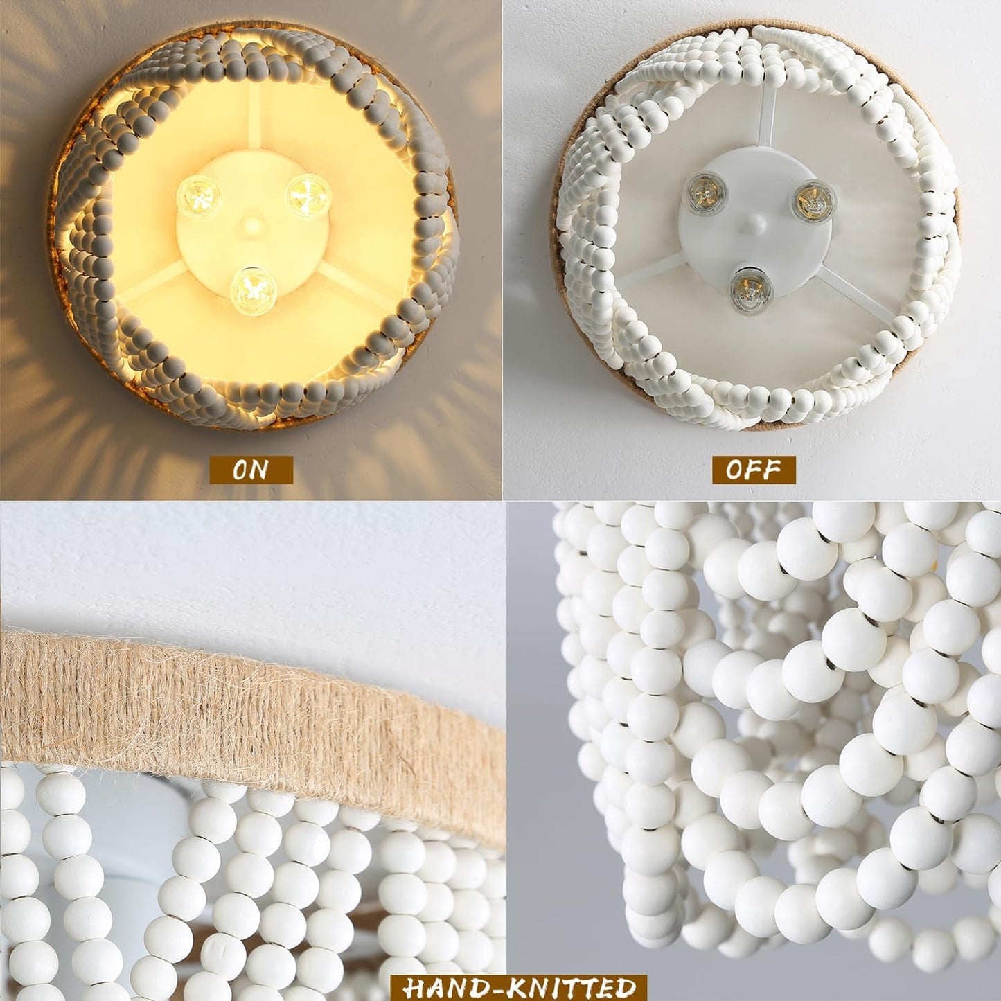 Bohemian Lighting Bohemian Chandelier Handmade Beaded Chandelier