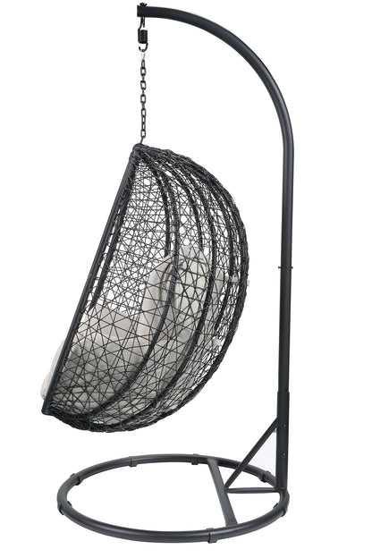 Jade Hanging Pod Wicker Patio Swing Chair