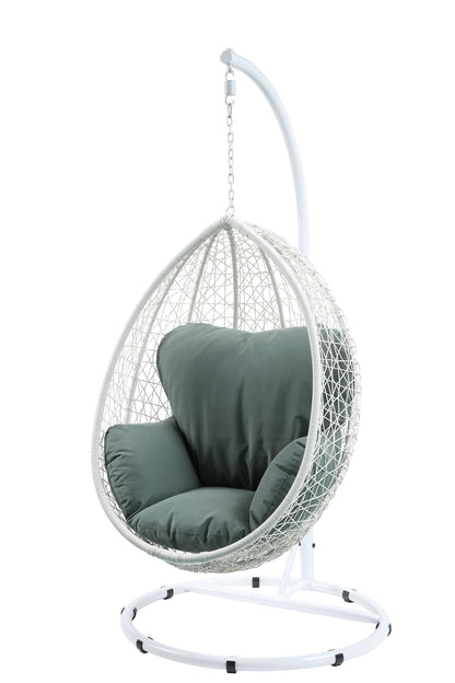 Jade Hanging Pod Wicker Patio Swing Chair