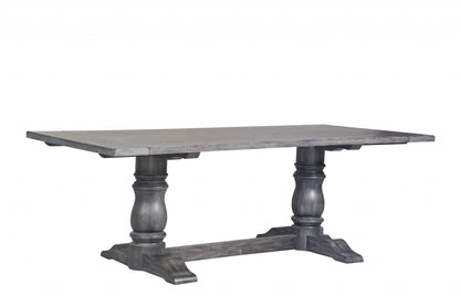 88inches X 40inches X 30inches Weathered Gray Dining Table