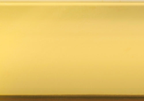 38" Gold Metal and Tempered Glass Two Pieces Nesting Table Set