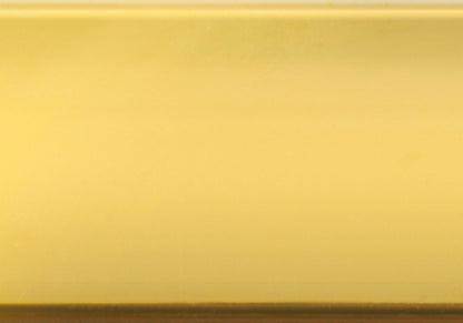 38" Gold Metal and Tempered Glass Two Pieces Nesting Table Set