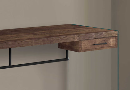 23.75inches x 48inches x 30inches Brown Black Clear Particle Board