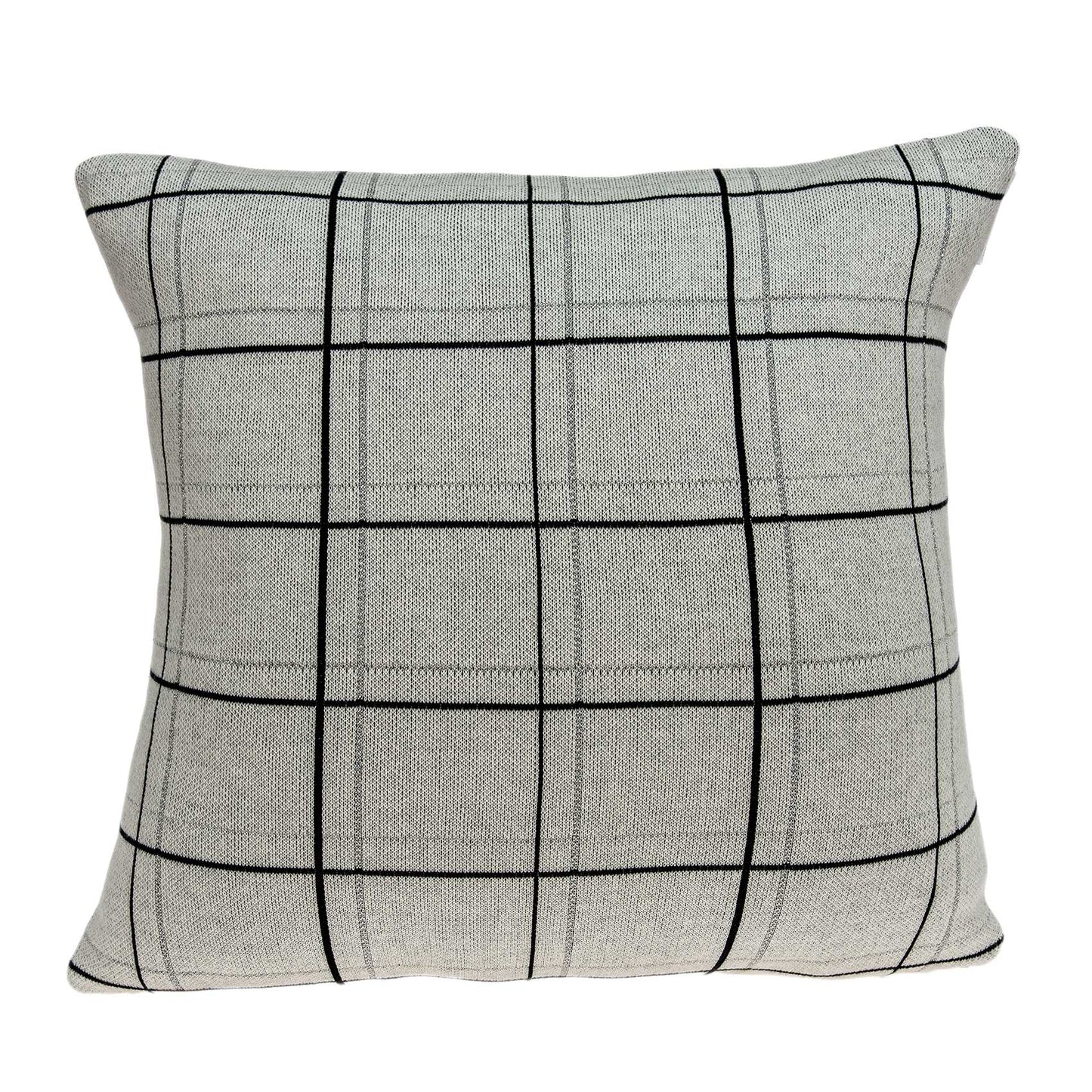 20inches x 7inches x 20inches Transitional Gray  Pillow Cover With