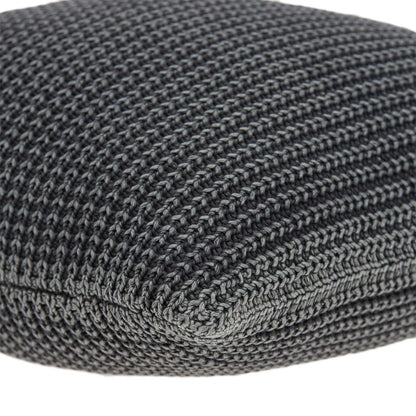 20inches x 7inches x 20inches Transitional Charcoal Pillow Cover With