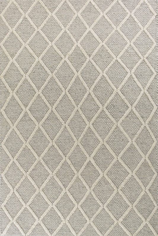 5inches x 7inches  Wool Grey Area Rug