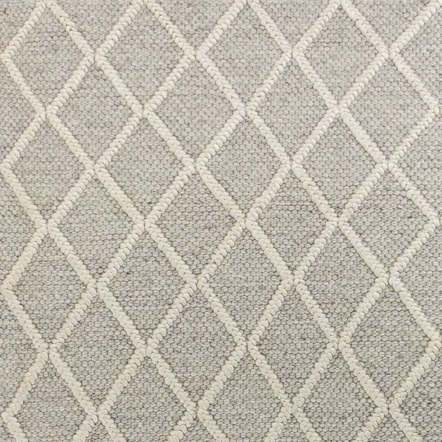 5inches x 7inches  Wool Grey Area Rug