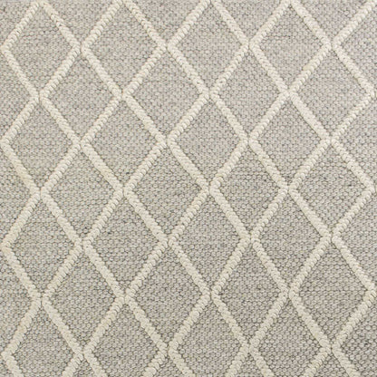 5inches x 7inches  Wool Grey Area Rug