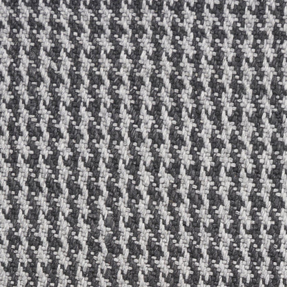 5inchesx8inches Grey Hand Woven Houndstooth Indoor Area Rug