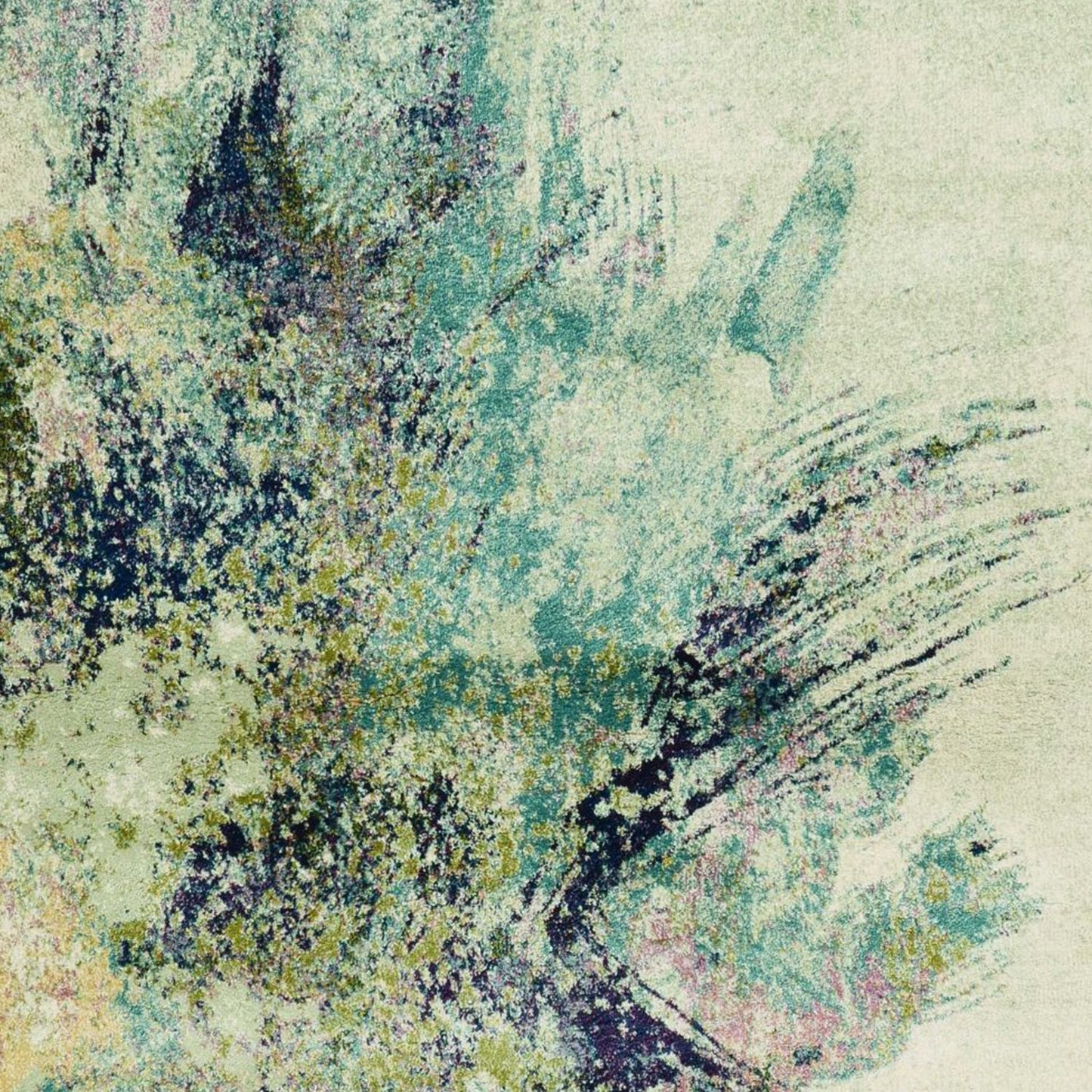 2' x 7' Runner Polypropylene Ivory Area Rug