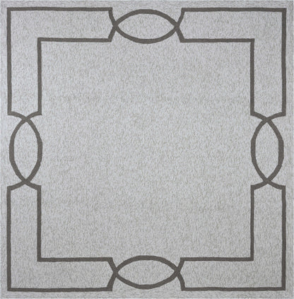 7inches Square   UV treated Polypropylene Oatmeal Area Rug