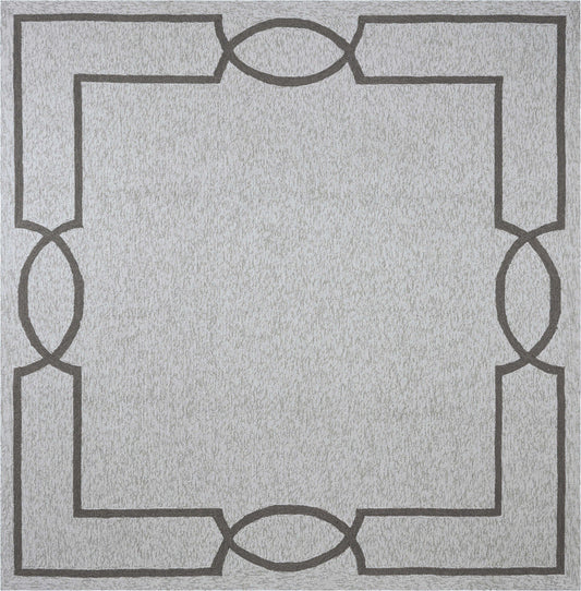 7inches Square   UV treated Polypropylene Oatmeal Area Rug