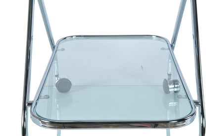 16.5inches x 26.25inches x 30.5inches Chrome XShape  Bar Cart