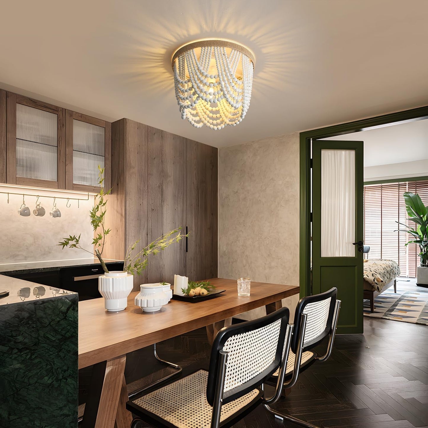 Bohemian Lighting Bohemian Chandelier Handmade Beaded Chandelier