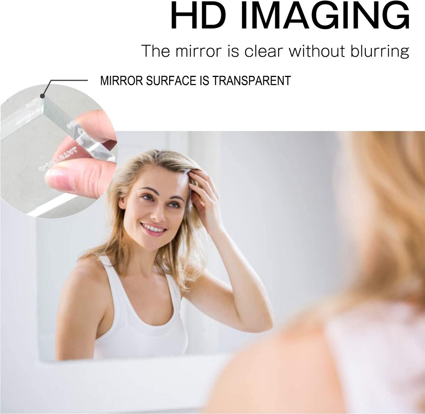 Wooden Arched Floor Mirror with Distressed Style - Wall Mounted Wide