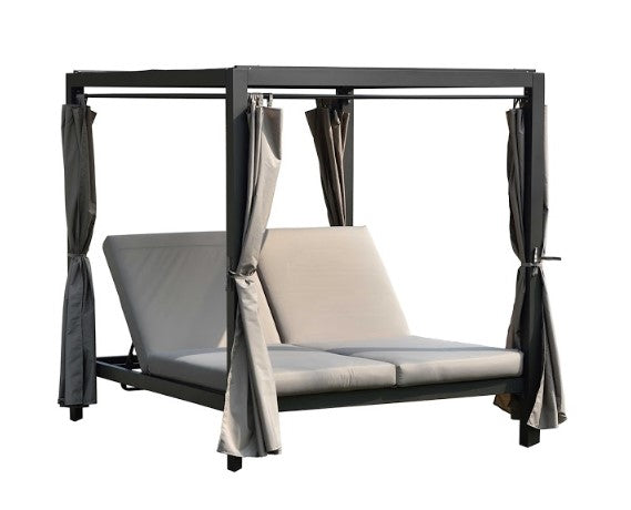 Jade Gray Outdoor Sunbed