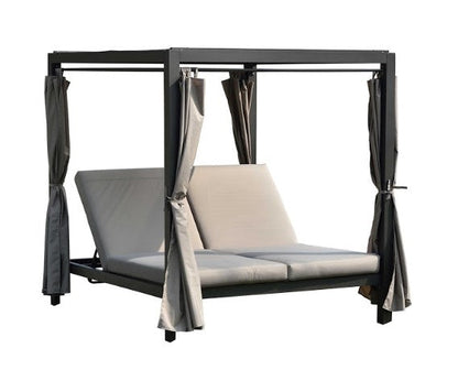 Jade Gray Outdoor Sunbed