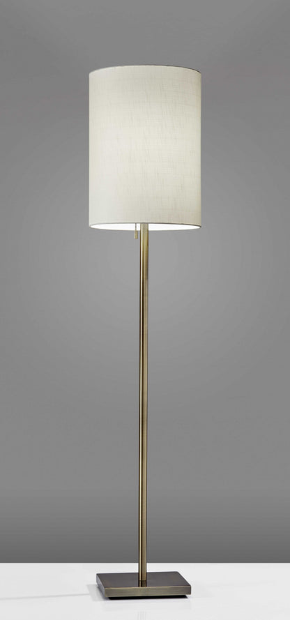 Floor Lamp Classic Silhouette Brushed Steel Metal