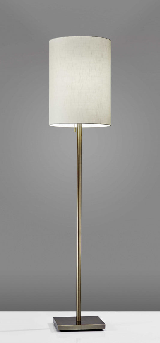 Floor Lamp Classic Silhouette Brushed Steel Metal