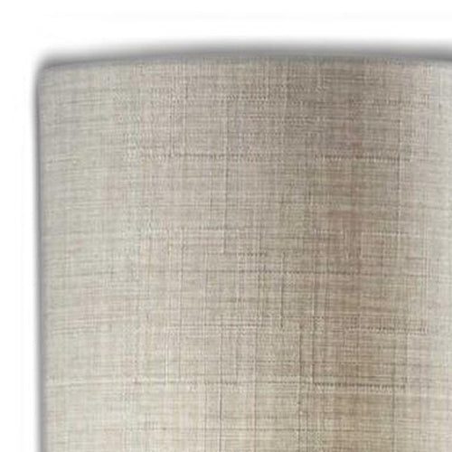 Two Light Modern Floor Lamp with Glass Cylinder Shade and Metal Tripod Base