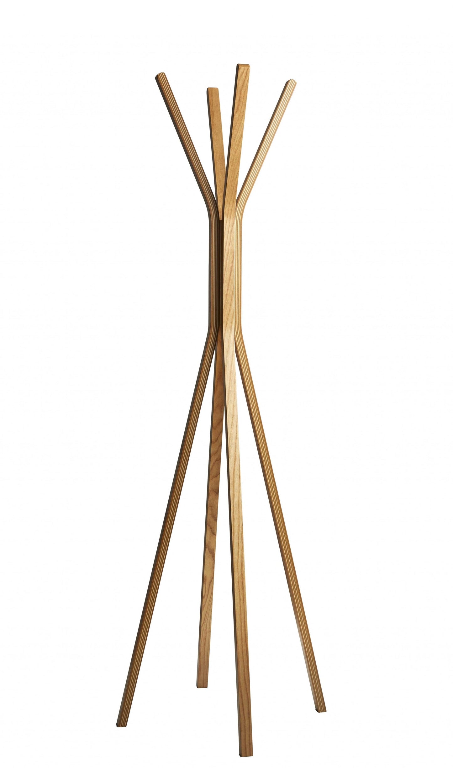 16.5inches X 16.5inches X 68.25inches Natural  Coat Rack