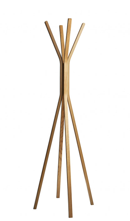 16.5inches X 16.5inches X 68.25inches Natural  Coat Rack