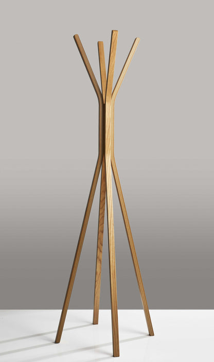 16.5inches X 16.5inches X 68.25inches Natural  Coat Rack