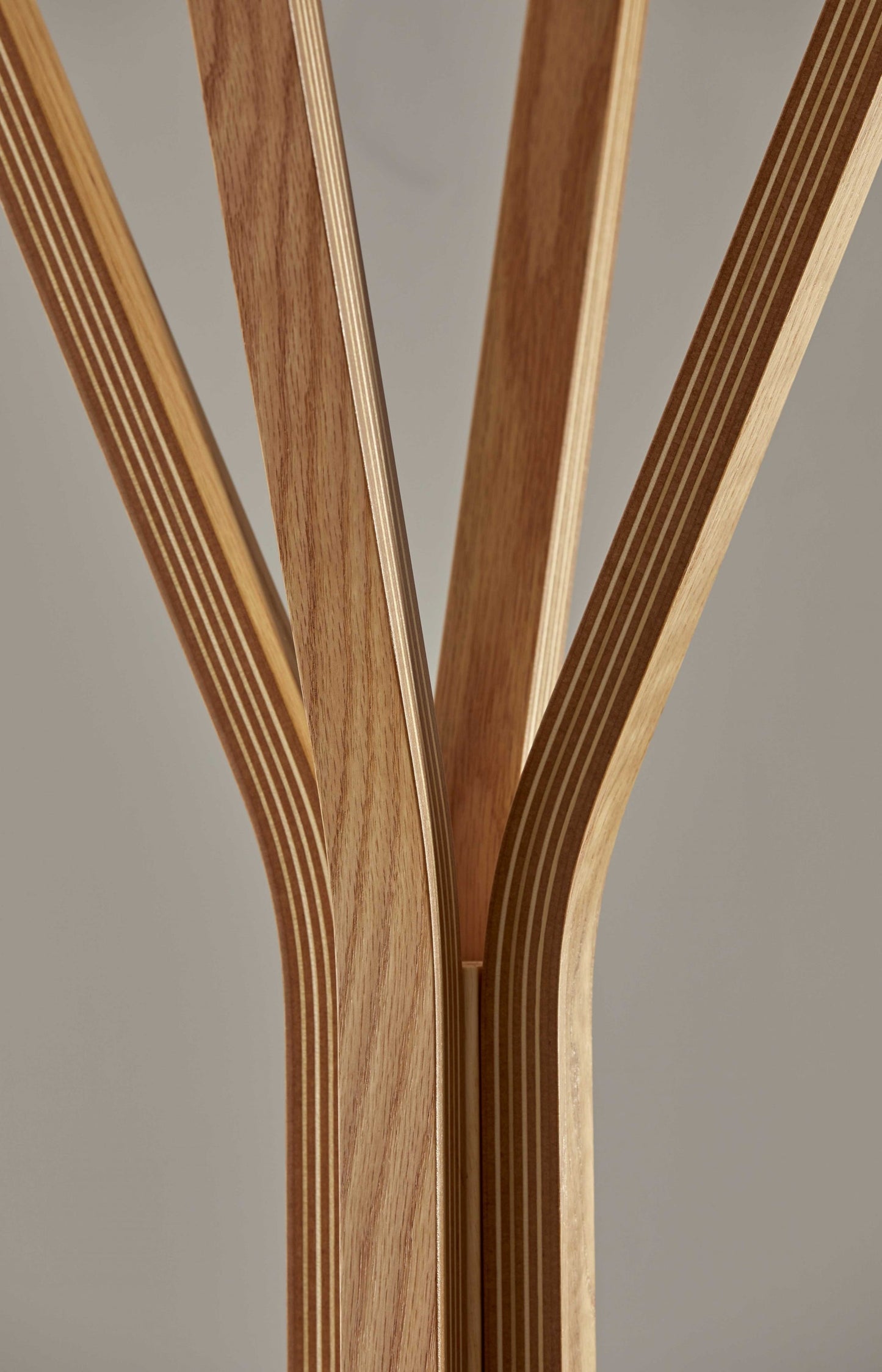 16.5inches X 16.5inches X 68.25inches Natural  Coat Rack