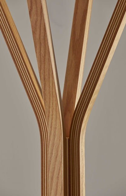 16.5inches X 16.5inches X 68.25inches Natural  Coat Rack