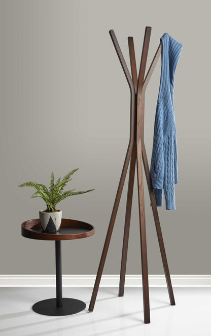 16.5inches X 16.5inches X 68.25inches Natural  Coat Rack