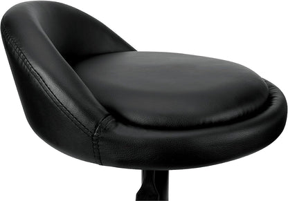 Adjustable Height Pneumatic Swivel Bar Stool, Black