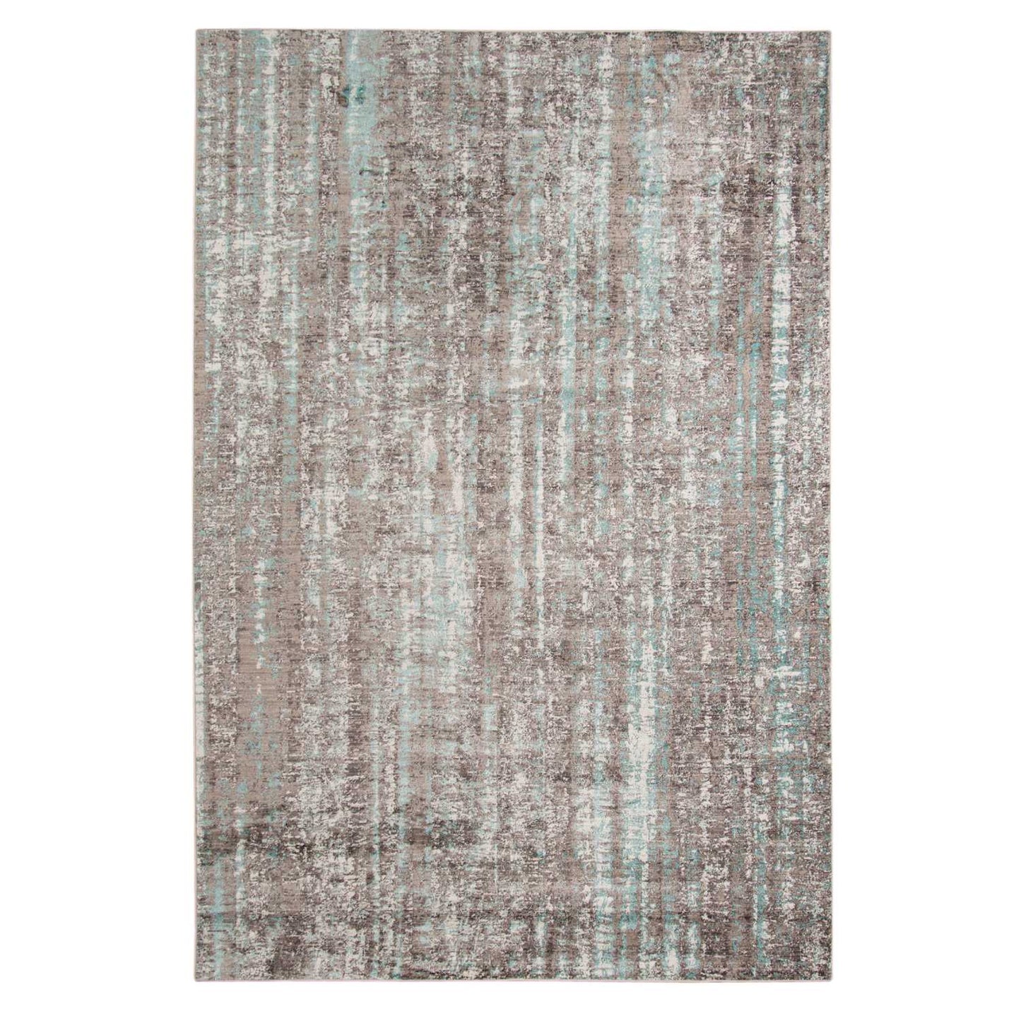 3.93inches X5.57inches X 0.38inches Gray  Polyester Area Rug