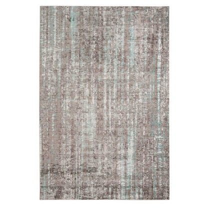3.93inches X5.57inches X 0.38inches Gray  Polyester Area Rug
