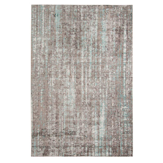 3.93inches X5.57inches X 0.38inches Gray  Polyester Area Rug