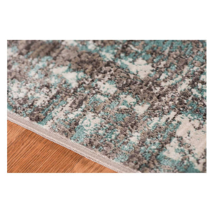 3.93inches X5.57inches X 0.38inches Gray  Polyester Area Rug