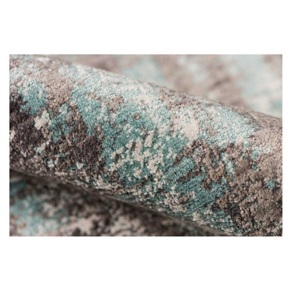 3.93inches X5.57inches X 0.38inches Gray  Polyester Area Rug