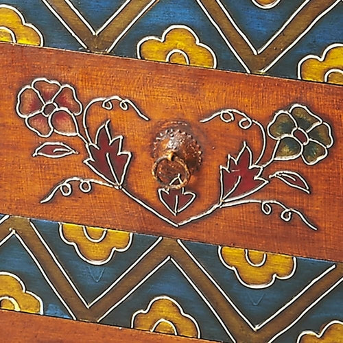 Jade Exotic Hand Painted 3 Drawer Accent Chest